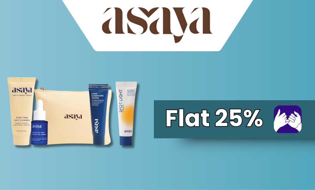 Flat 25% Back on Asaya