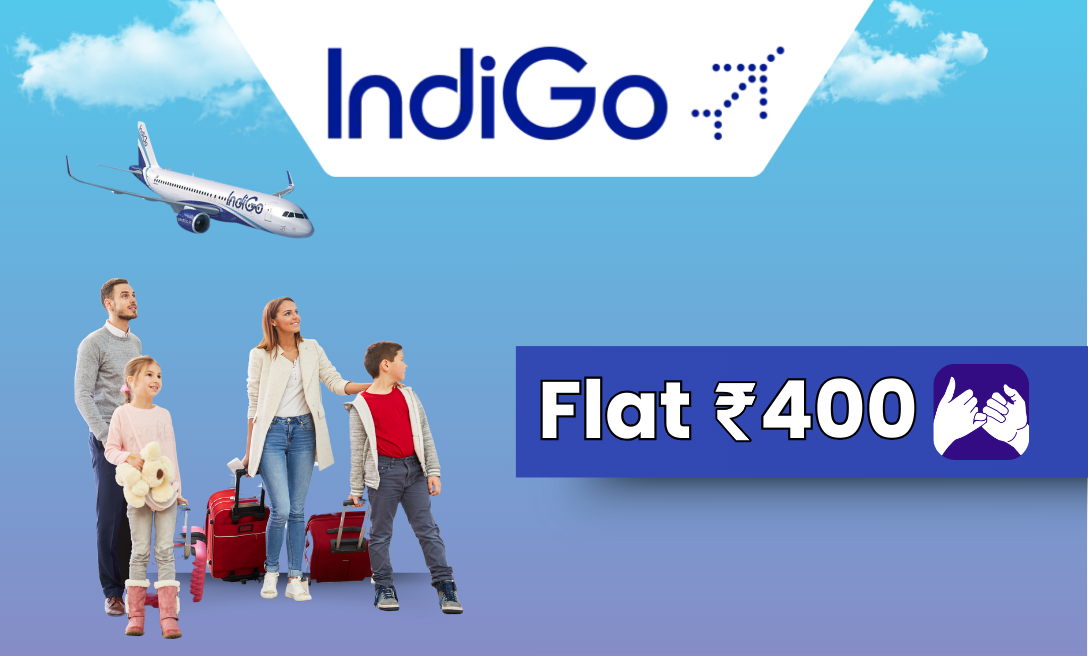 Upto Rs 400 Back on Indigo